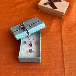 Jewelry set silver 925 gift box for girls/teens